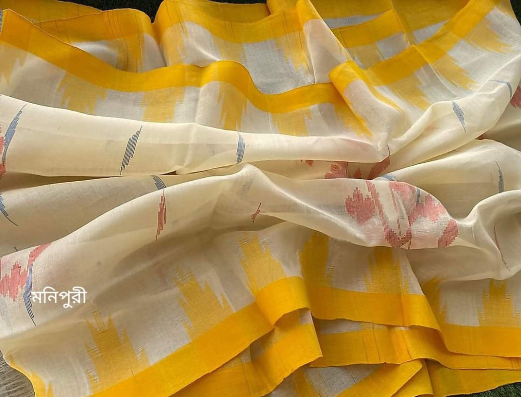 Monipuri Saree - Yellow