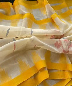 Monipuri Saree - Yellow